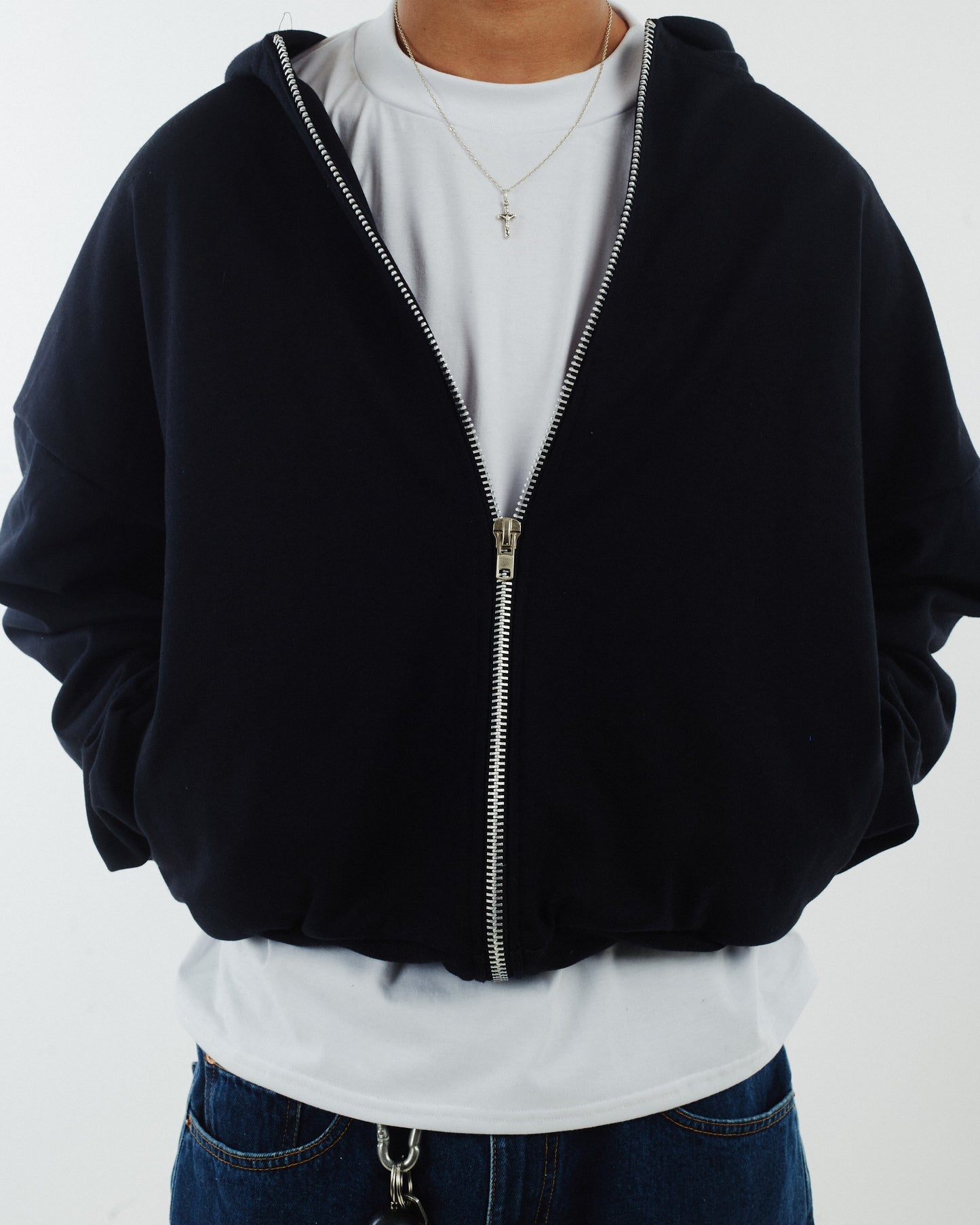 BOXY FIT ZIP UP HOODIE VL2