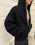 HEAVYWEIGHT ZIP UP SWEATER