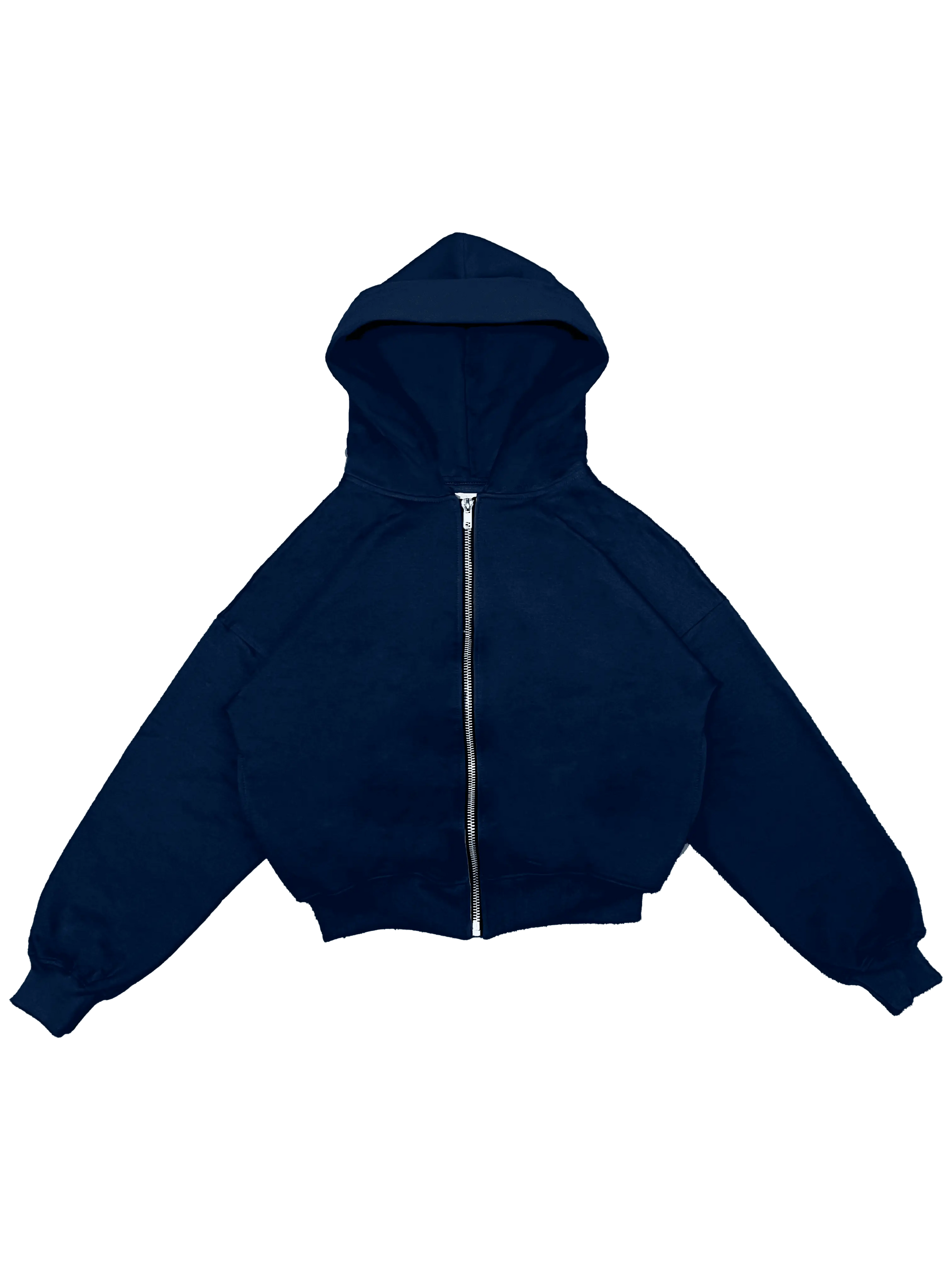 BOXY FIT ZIP UP HOODIE VL2 - humanmob.cl