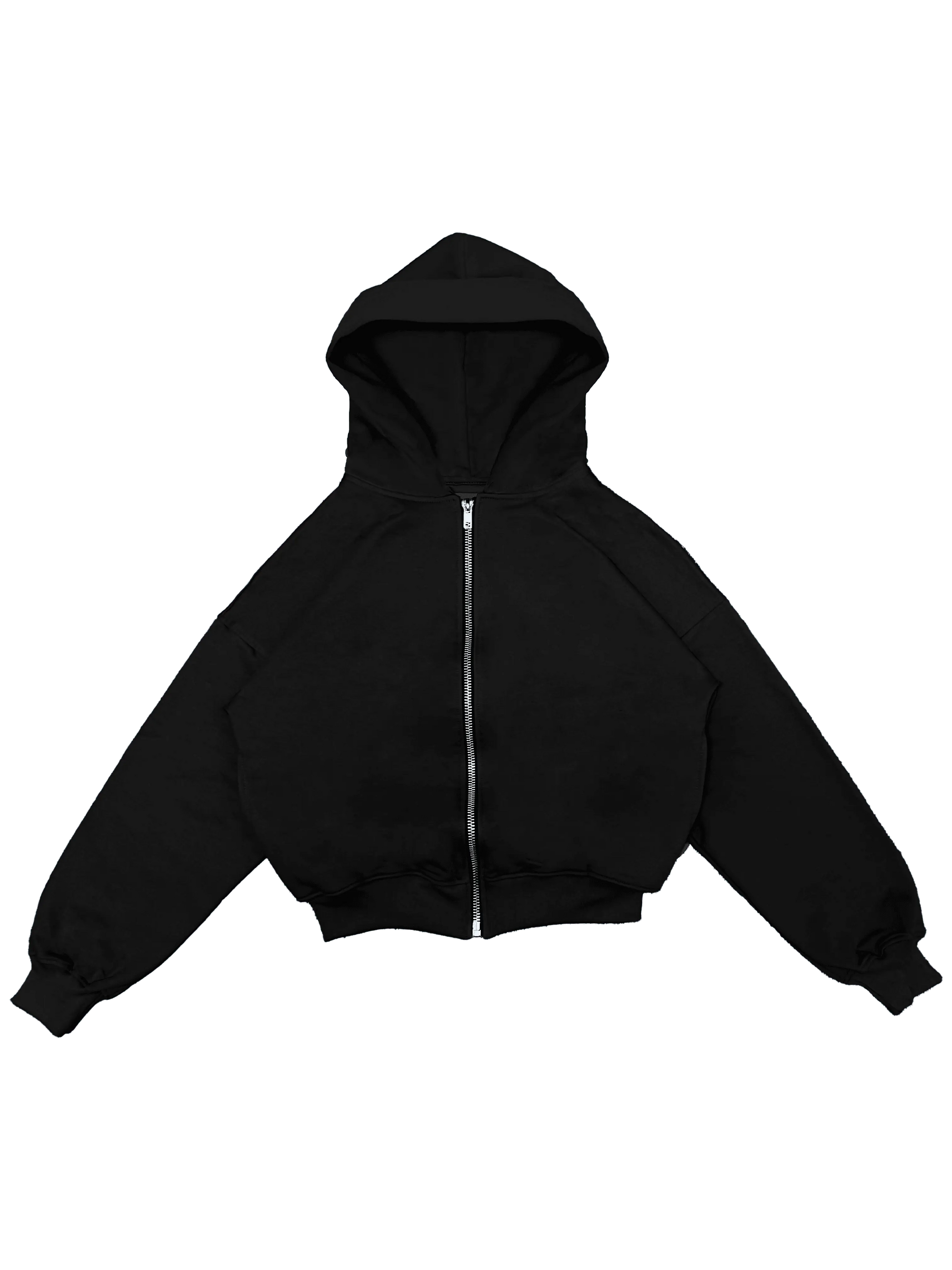 BOXY FIT ZIP UP HOODIE VL2 - humanmob.cl